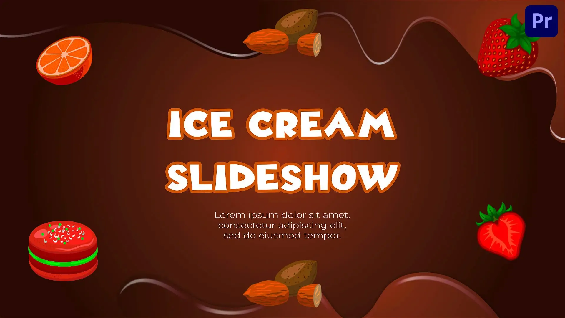 Vibrant Ice Cream Menu Slideshow